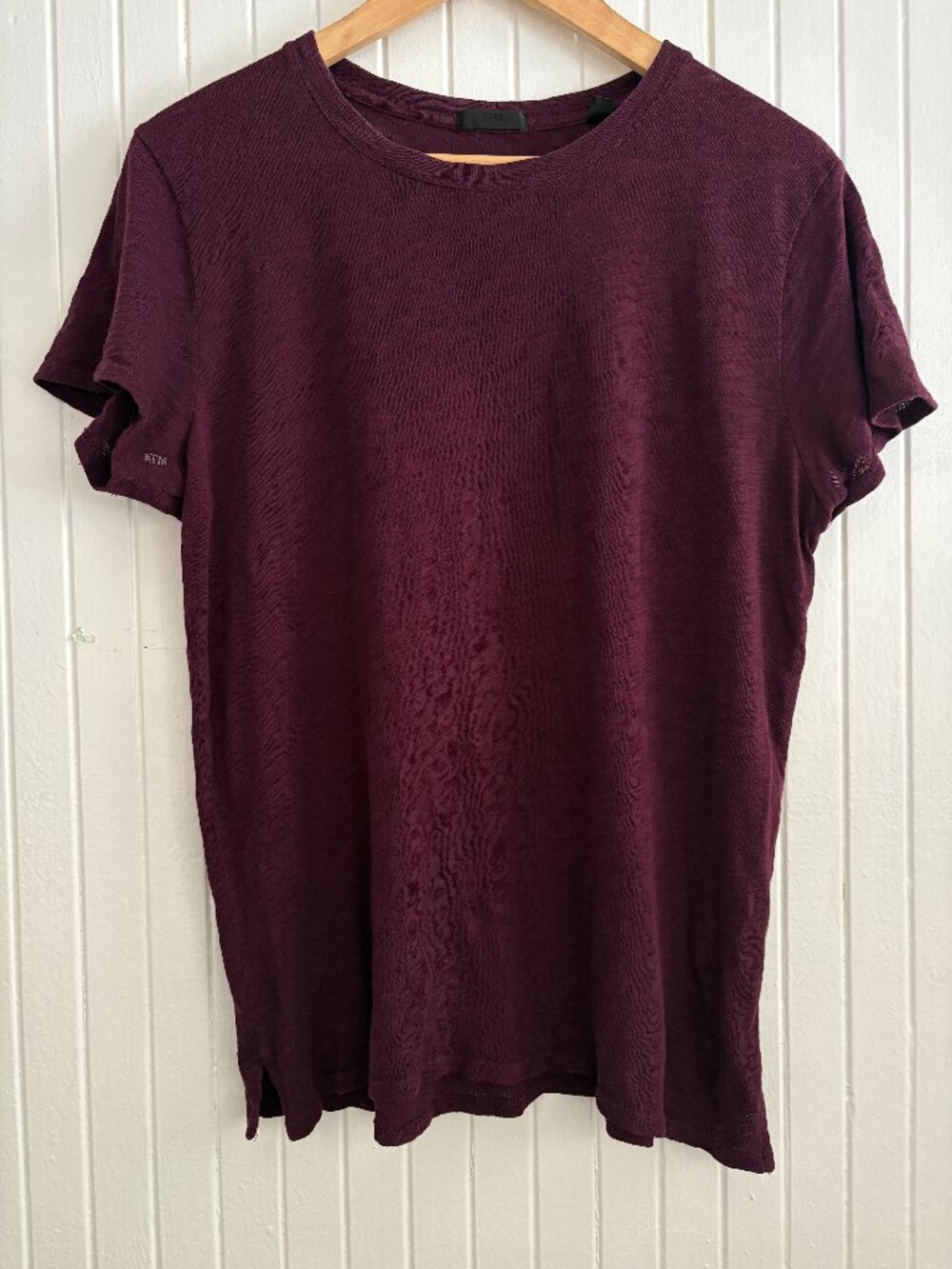 ATM 100% Cotton Short Sleeve Slub Jersey T-shirt